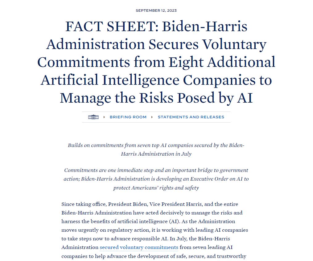 Adobe, IBM, Nvidia join US President Biden’s efforts to prevent AI misuse